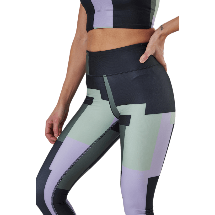 Casall - Printed Sport Tights Green