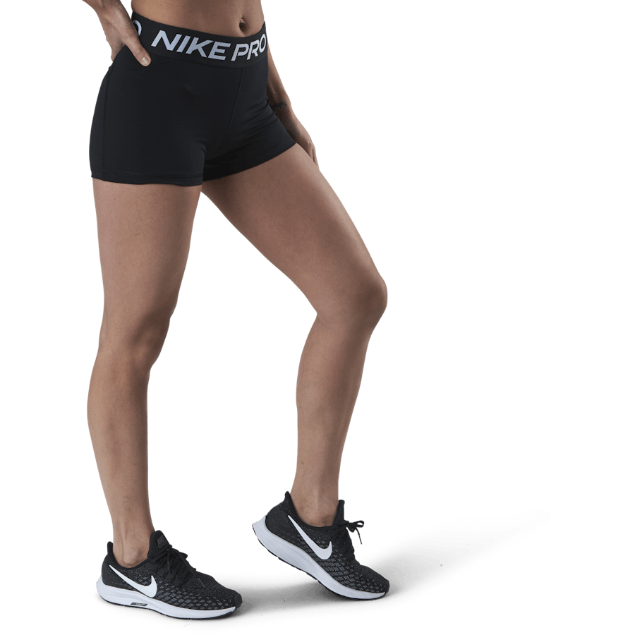 Nike - Nike Pro Women's 3" Shorts BLACK/WHITE