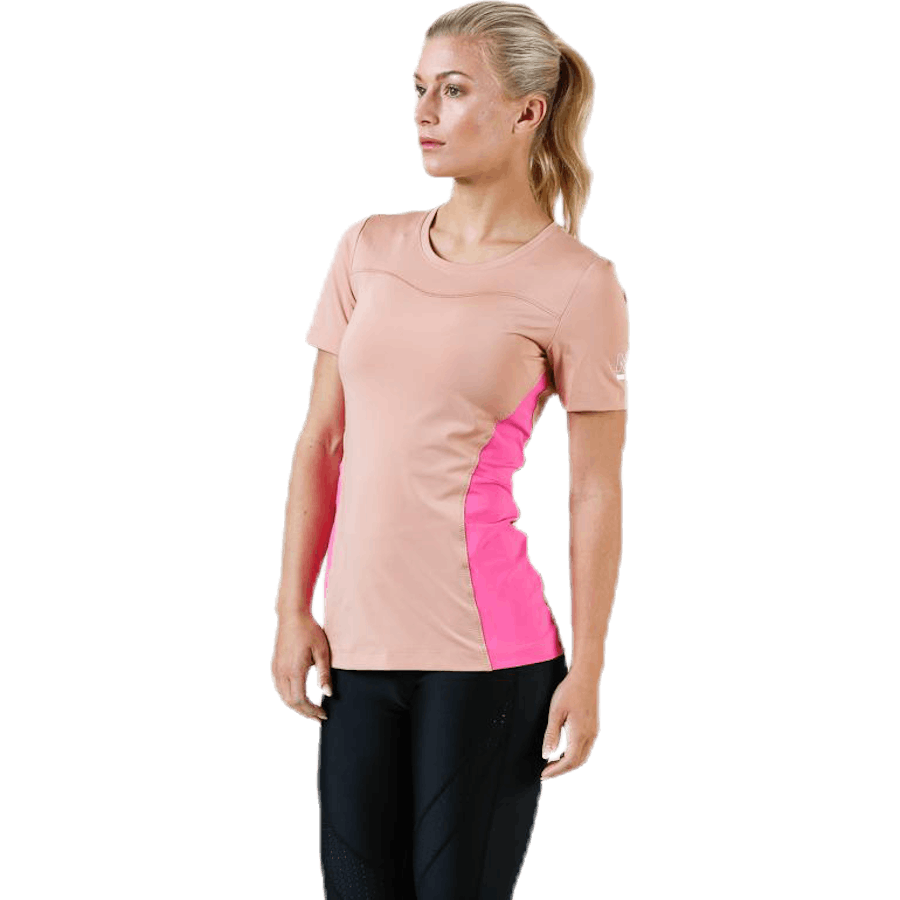 Nike - Pro Short-Sleeve Top Pink/White