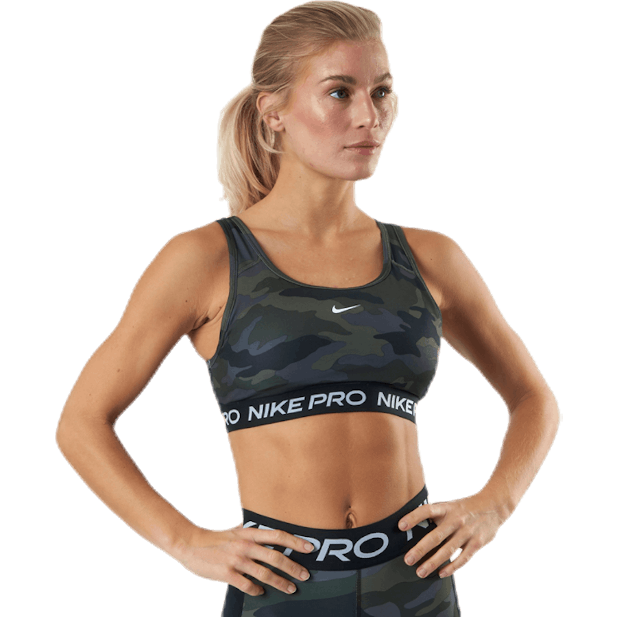 Nike - Pro Swoosh Bra Thunder Grey/Black/White/White
