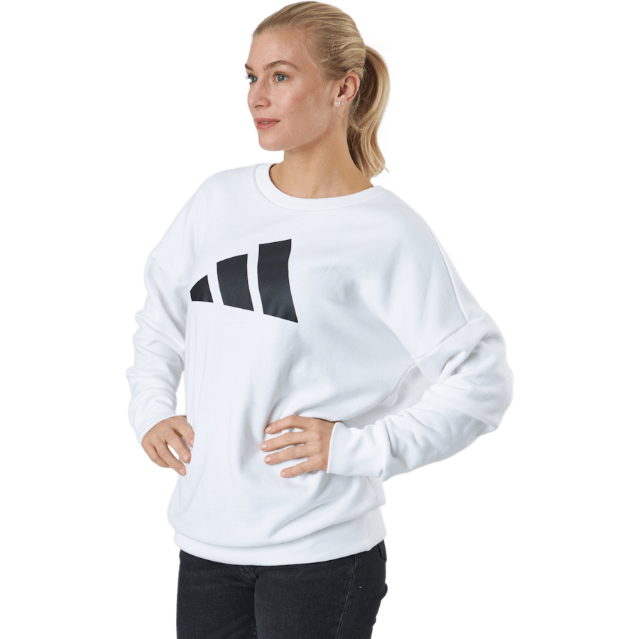 Adidas - Sportswear Three Bar Sweatshirt White