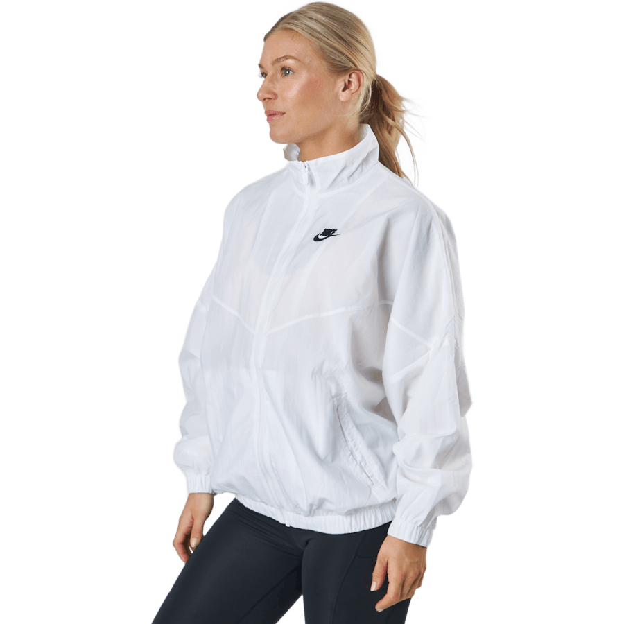 Nike - Sportswear Essential Windrunner Women's Woven Jacket WHITE/WHITE/BLACK