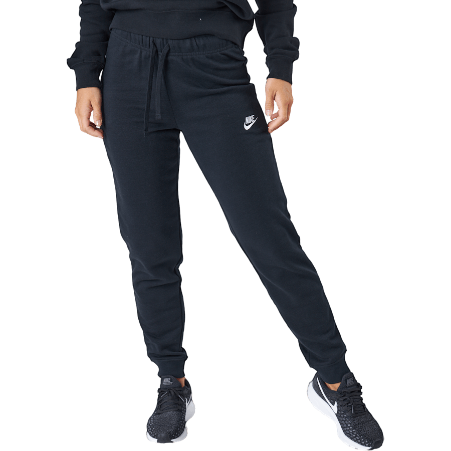 Nike - Sportswear Club Fleece Women's Mid-Rise Pants BLACK/WHITE