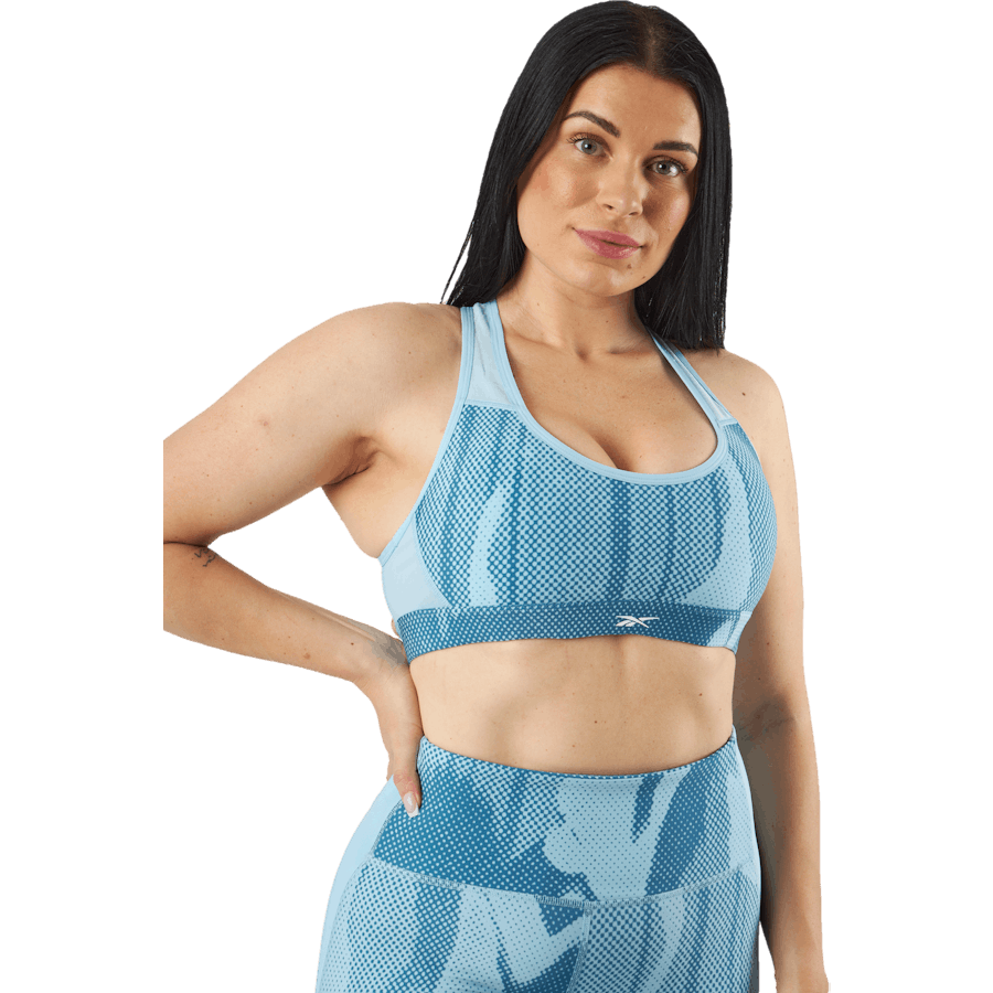 Reebok - Lux Perform Allover Print Racer Bra Steblu