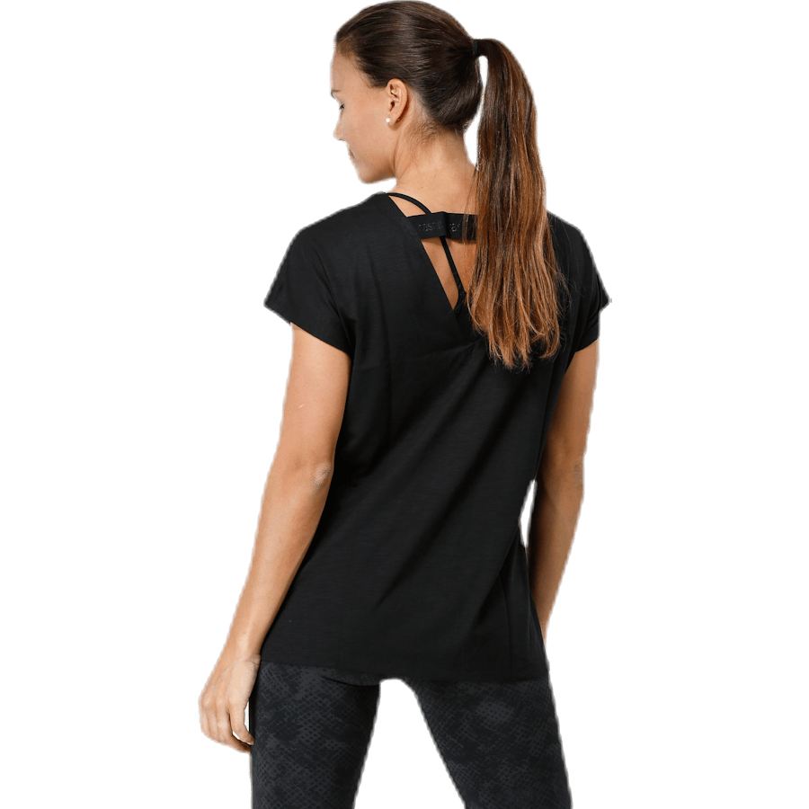 Casall - Raw Elastic Tee Black